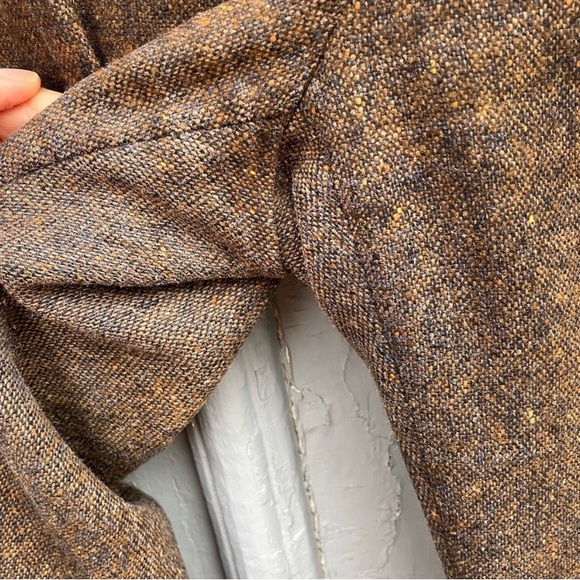 MaxMara Wool Silk Brown Tweed pants, size 44 - Picture 4 of 8